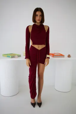 Deconduarte Greco Top Red Size 6 for rent on The Volte - image 3