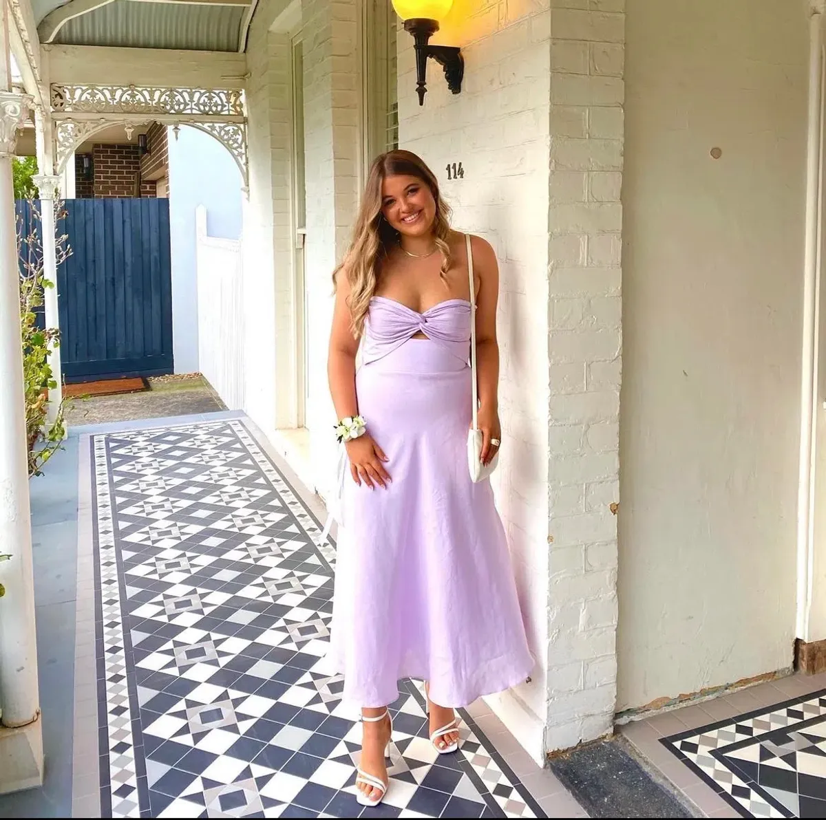 By Johnny Billie Strapless Dress Lilac Size 10 - Image 2