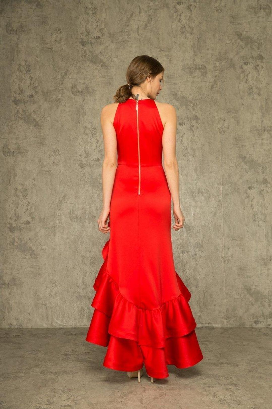 Bronx and Banco Frida Red Flame dress Size 6 for rent on The Volte - main image