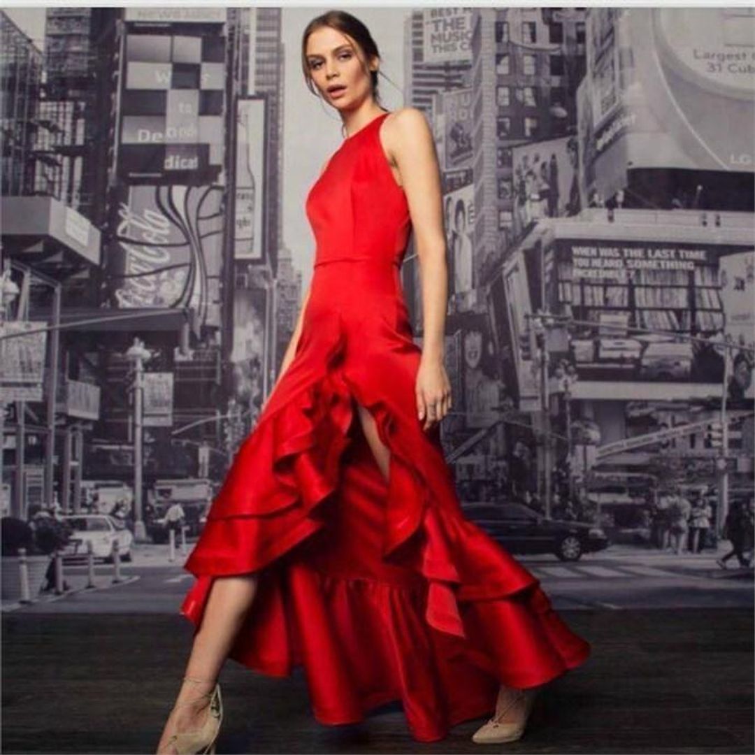 Bronx and Banco Frida Red Flame dress Size 6 for rent on The Volte - main image