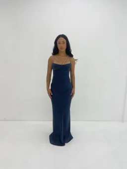 Natalie Rolt Cecilia Gown Navy Blue Size 1 / AU 8 for rent on The Volte - image 1