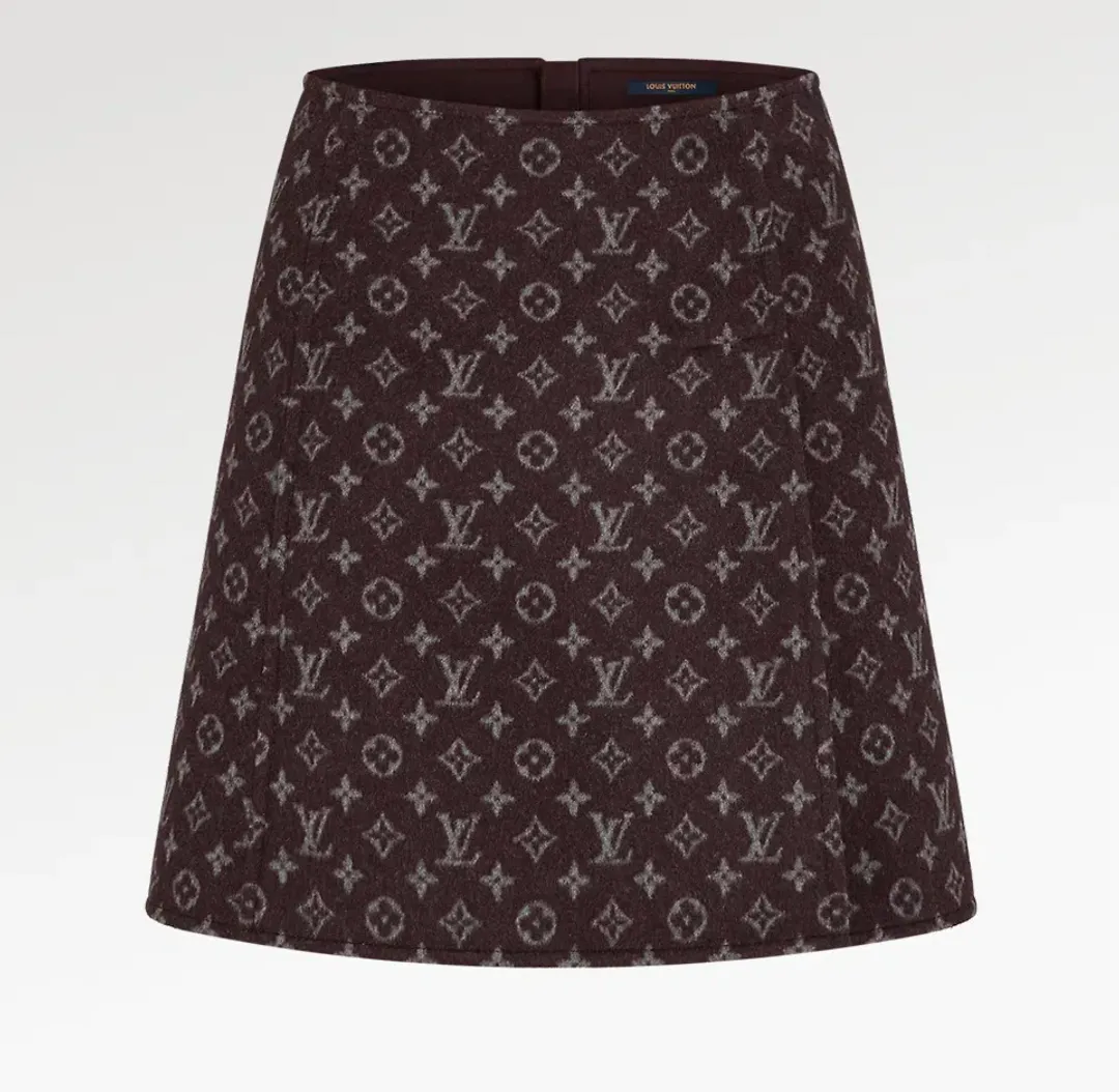 Loui Vuitton Monogram Martingale Mini Skirt Print Size 36/AU 6 for rent on The Volte - main image