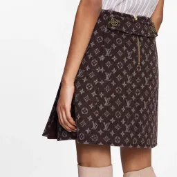 Loui Vuitton Monogram Martingale Mini Skirt Print Size 36/AU 6 for rent on The Volte - image 2