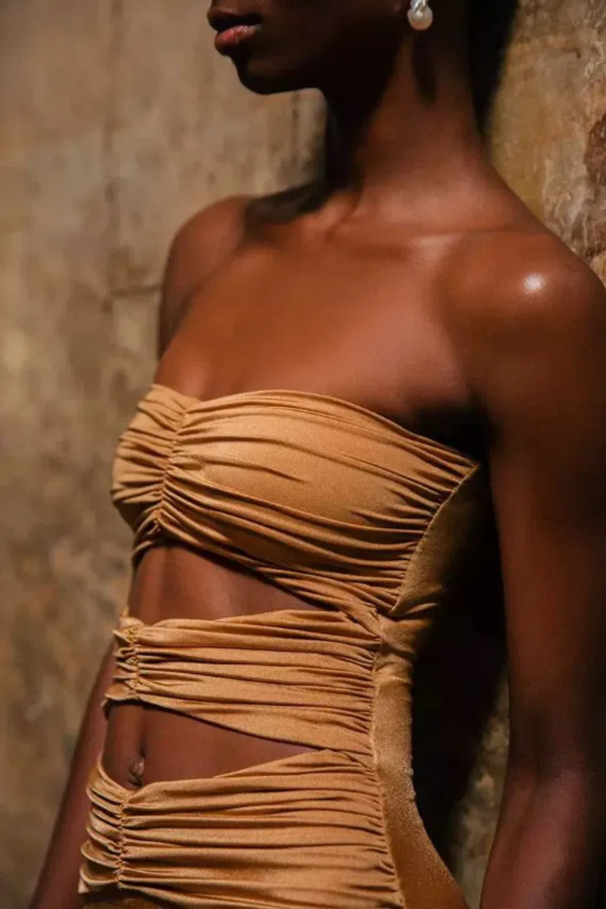 Maygel Coronel Dorato Dress Gold One Size - Image 5