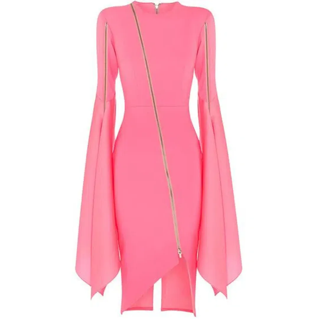 Alex Perry Darcy Dress Pink Size 6 for rent on The Volte - main image