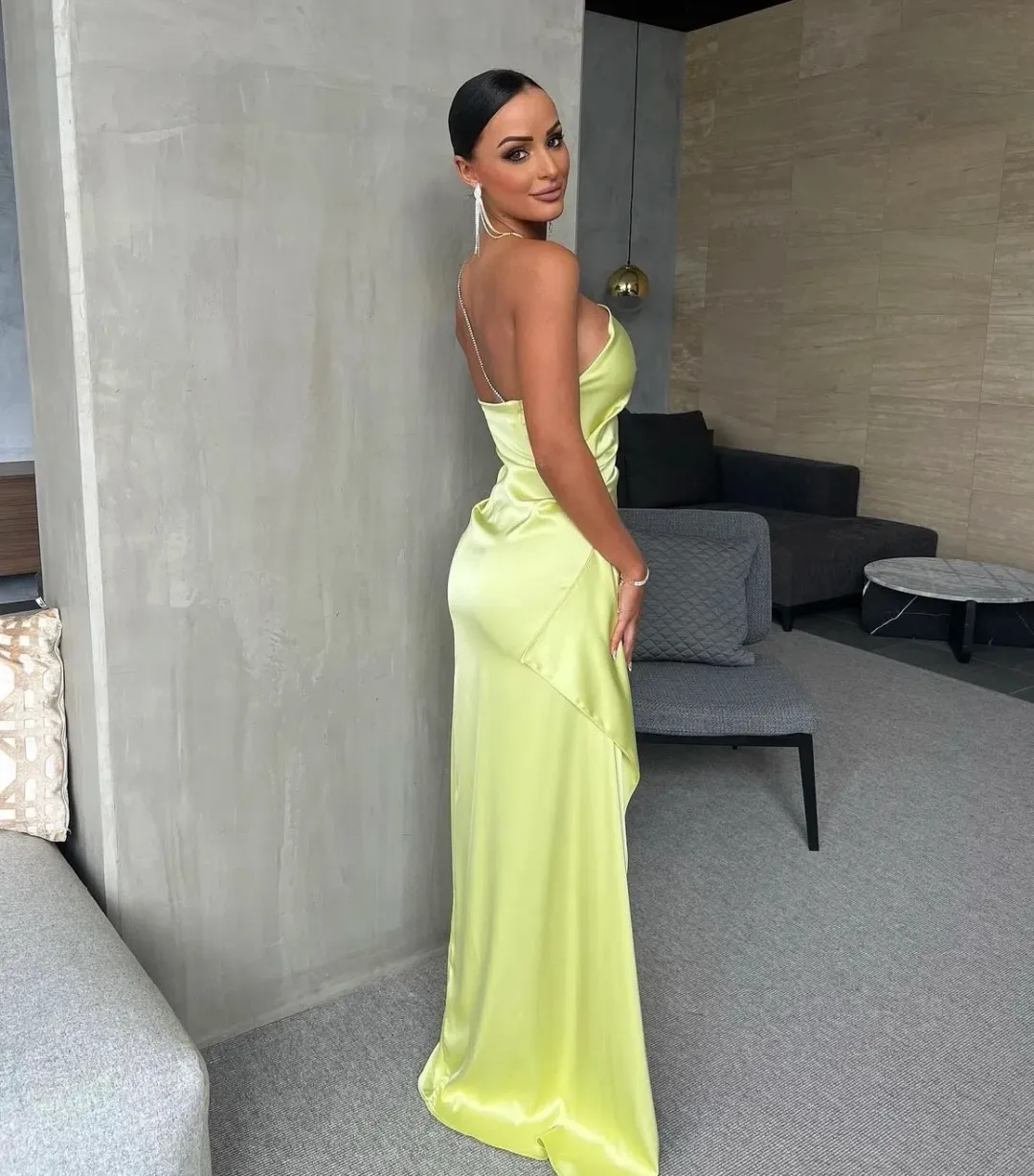 Lexi Samira Dress Mojito Diamante Strap Size AU 8 for rent on The Volte - main image