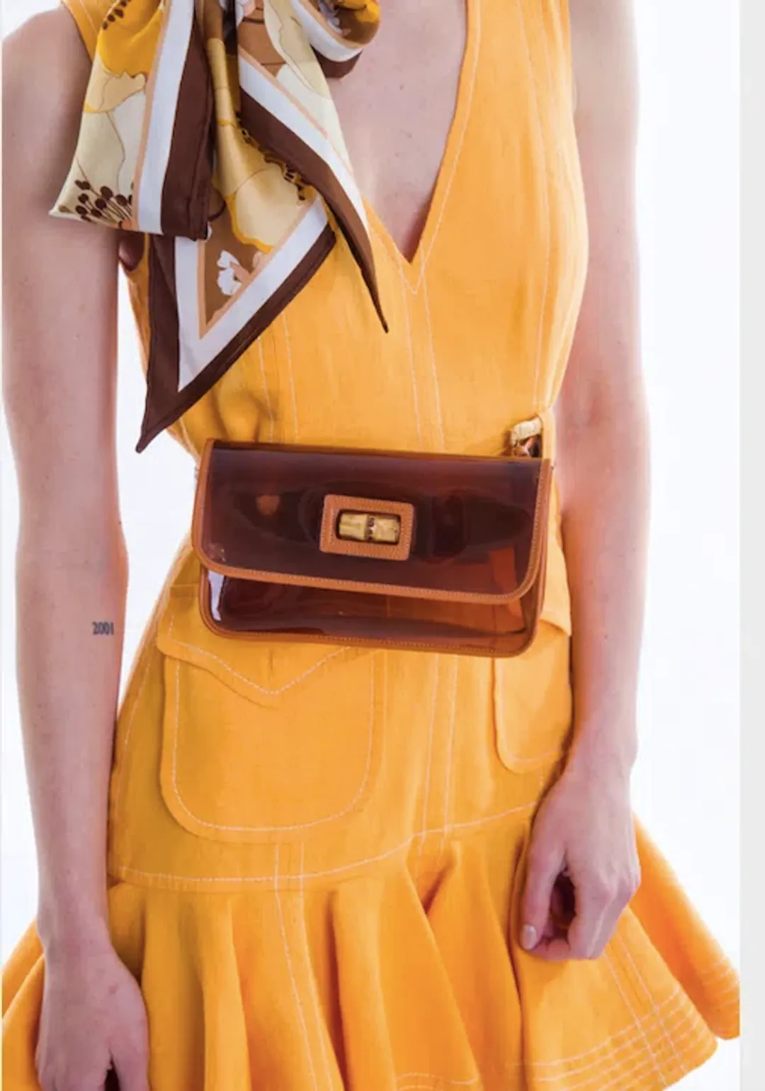 Zimmermann Super Eight Safari Mini Dress Mango Size 0 / AU 8 for rent on The Volte - main image