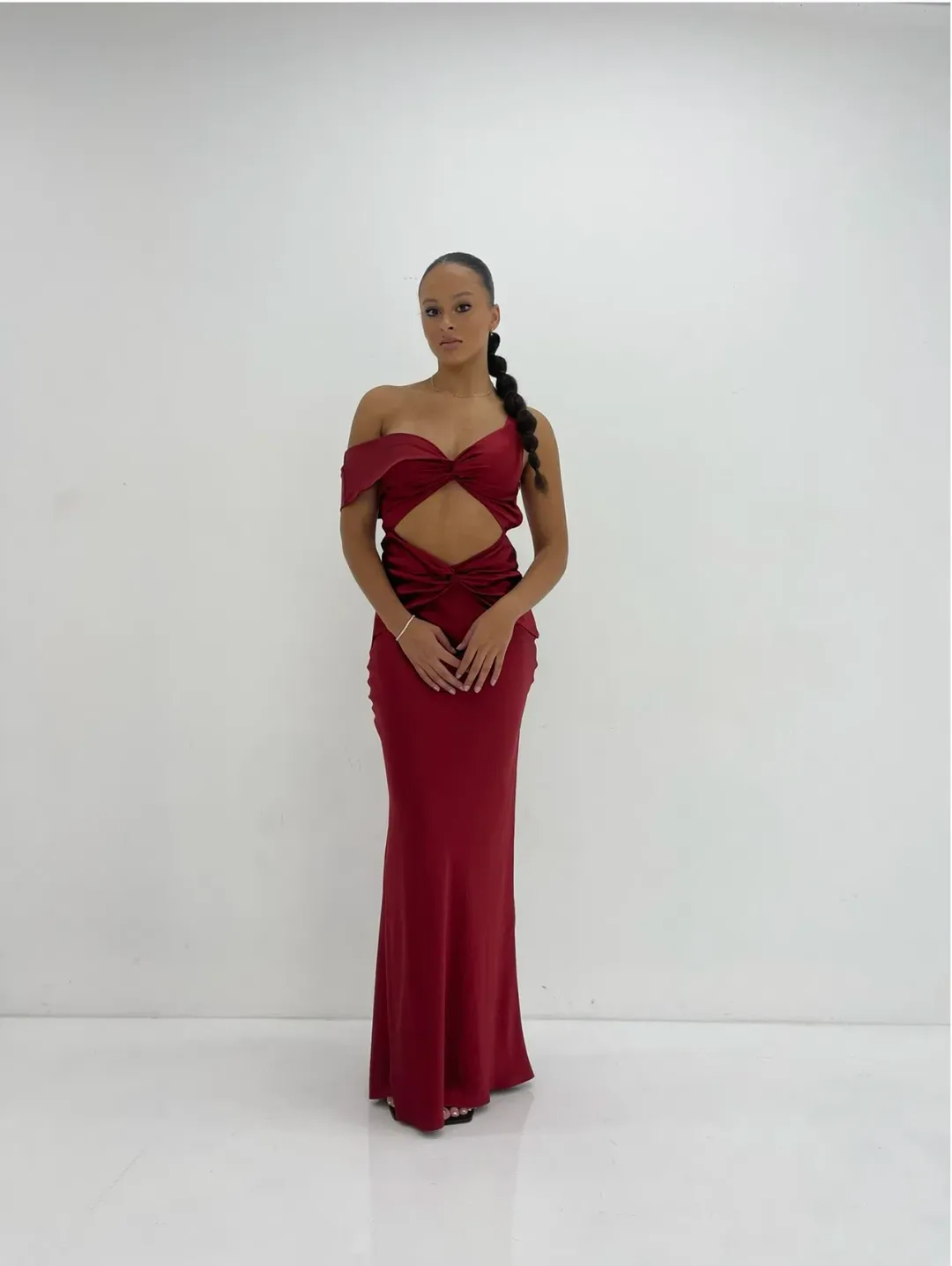 Natalie Rolt Tamika Gown Maxi Red AU 8 for rent on The Volte - main image