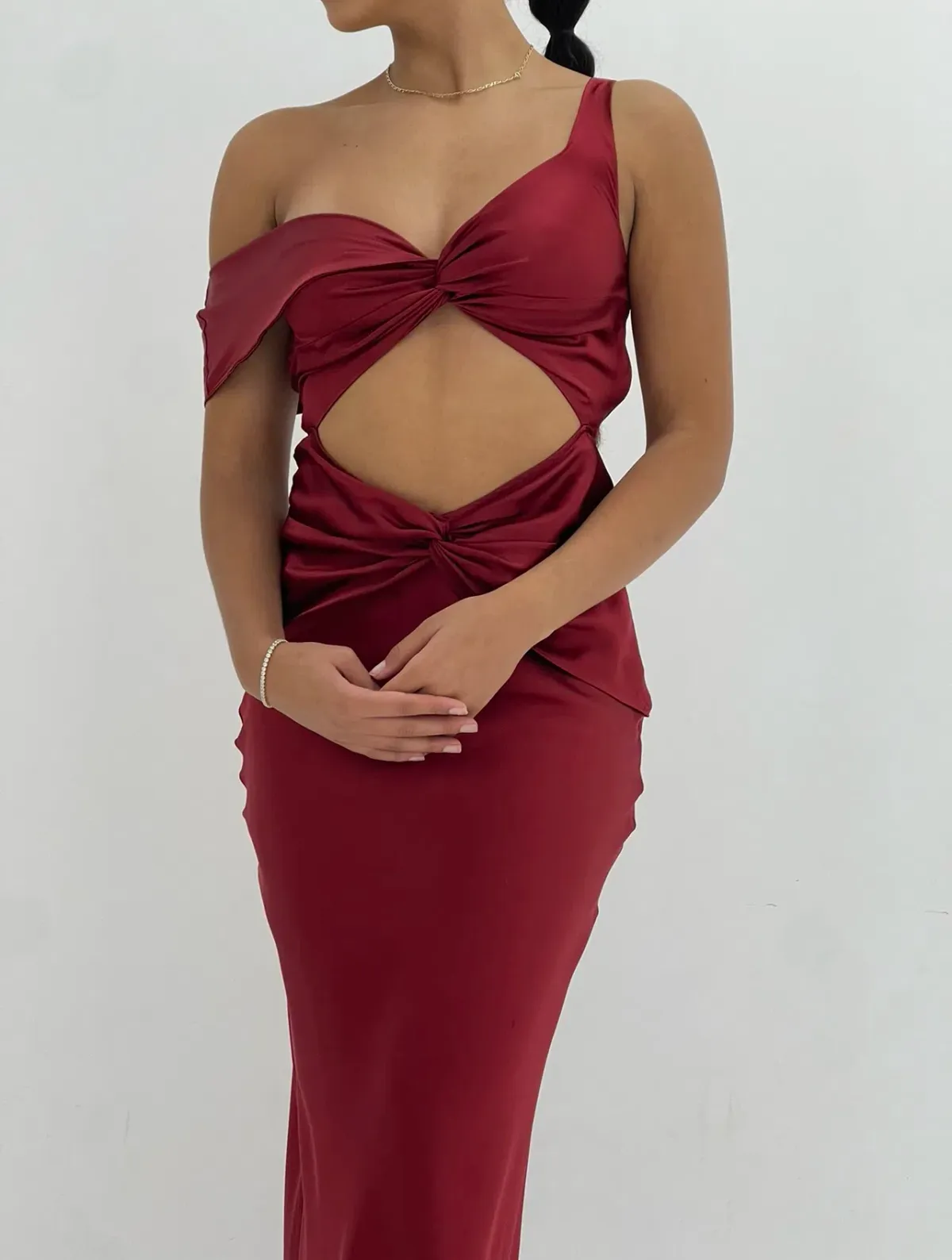 Natalie Rolt Tamika Gown Maxi Red AU 8 - Image 2