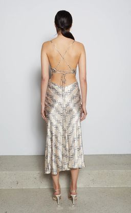 Bec and Bridge Python Midi Dress Size 10 for rent on The Volte - image 3