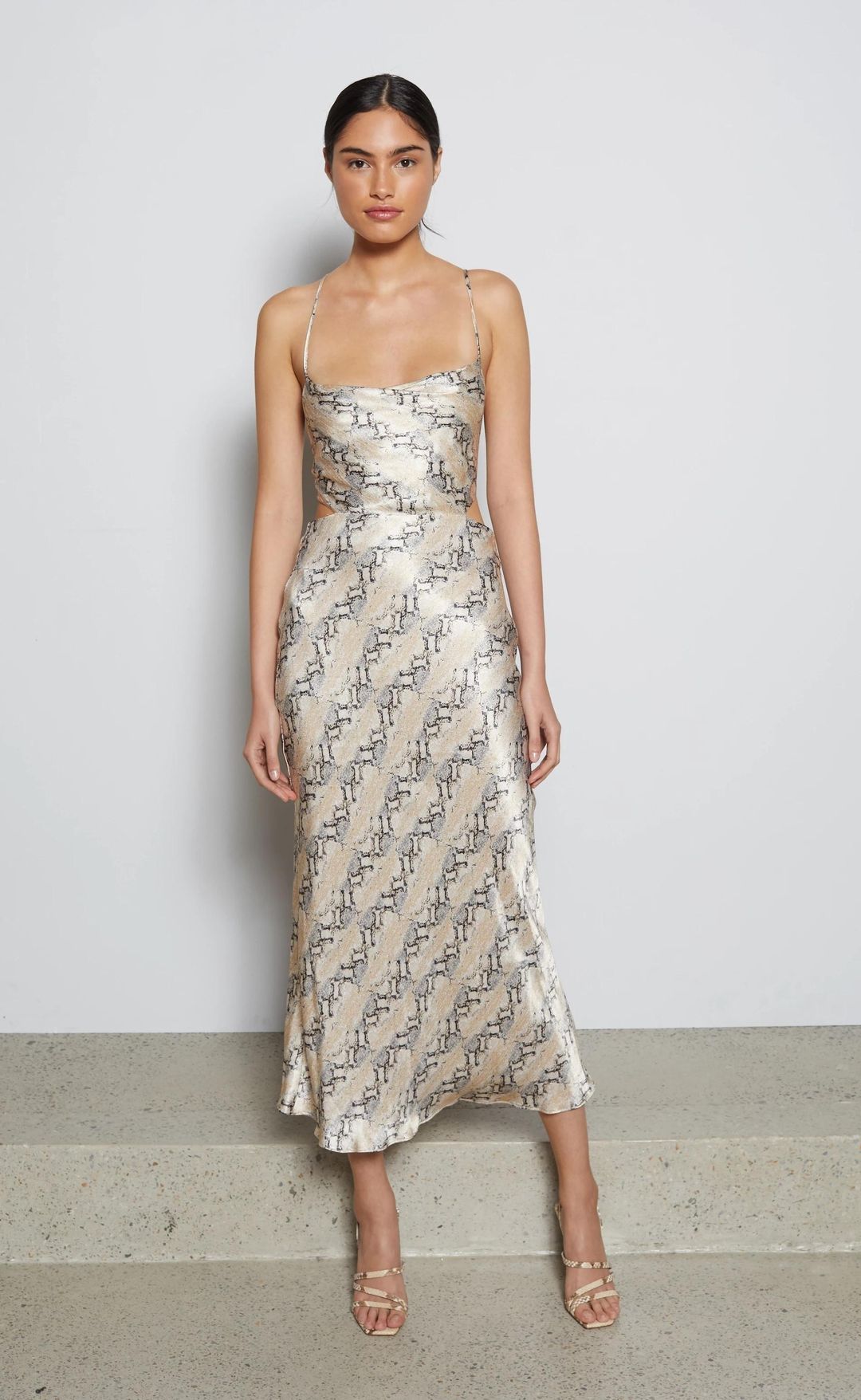 Bec and Bridge Python Midi Dress Size 10 for rent on The Volte - main image