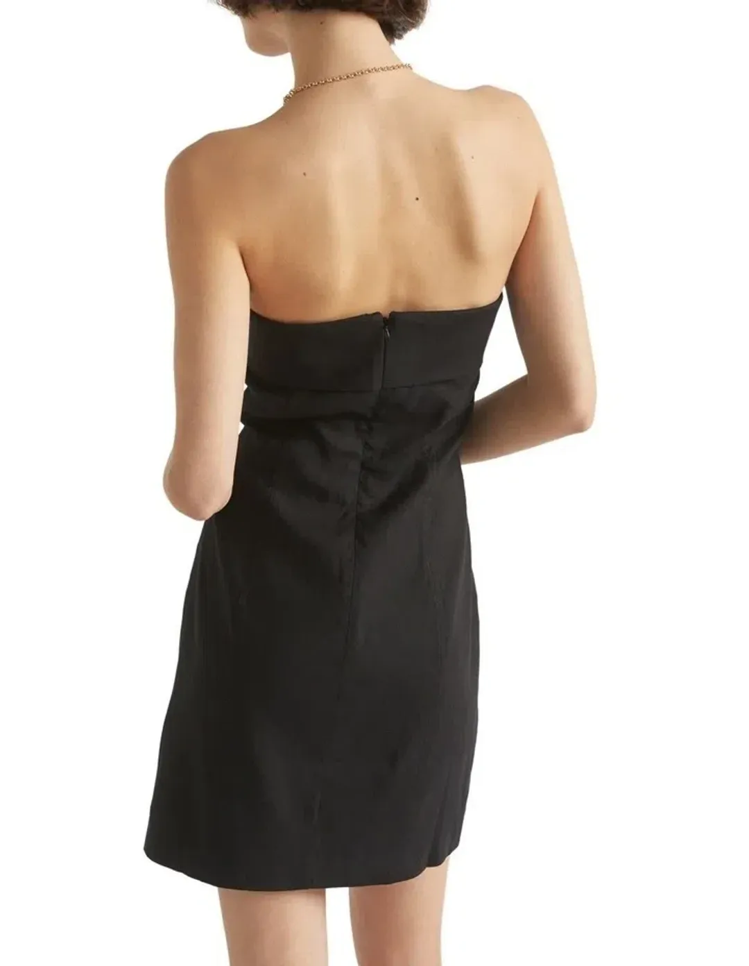 Seed Heritage Strapless Tailored Mini Dress Black Size 12 for rent on The Volte - main image