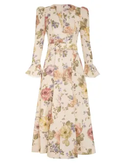 Zimmermann Luminosity Midi Dress Floral Size 2 / AU 12 for rent on The Volte - image 2