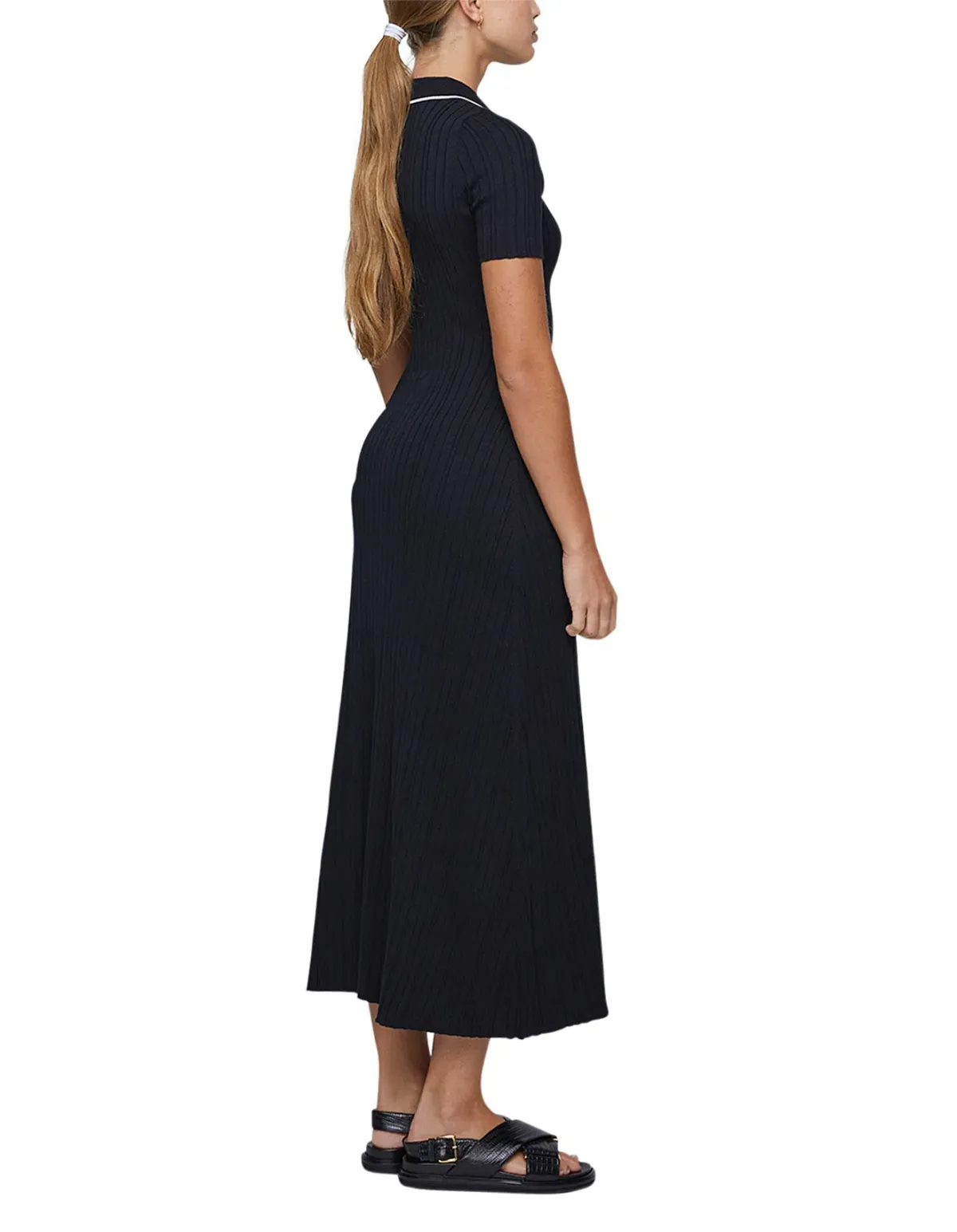 Anna Quan Laurel Penelope Midi Raven Black Dress Size 14 - Image 6