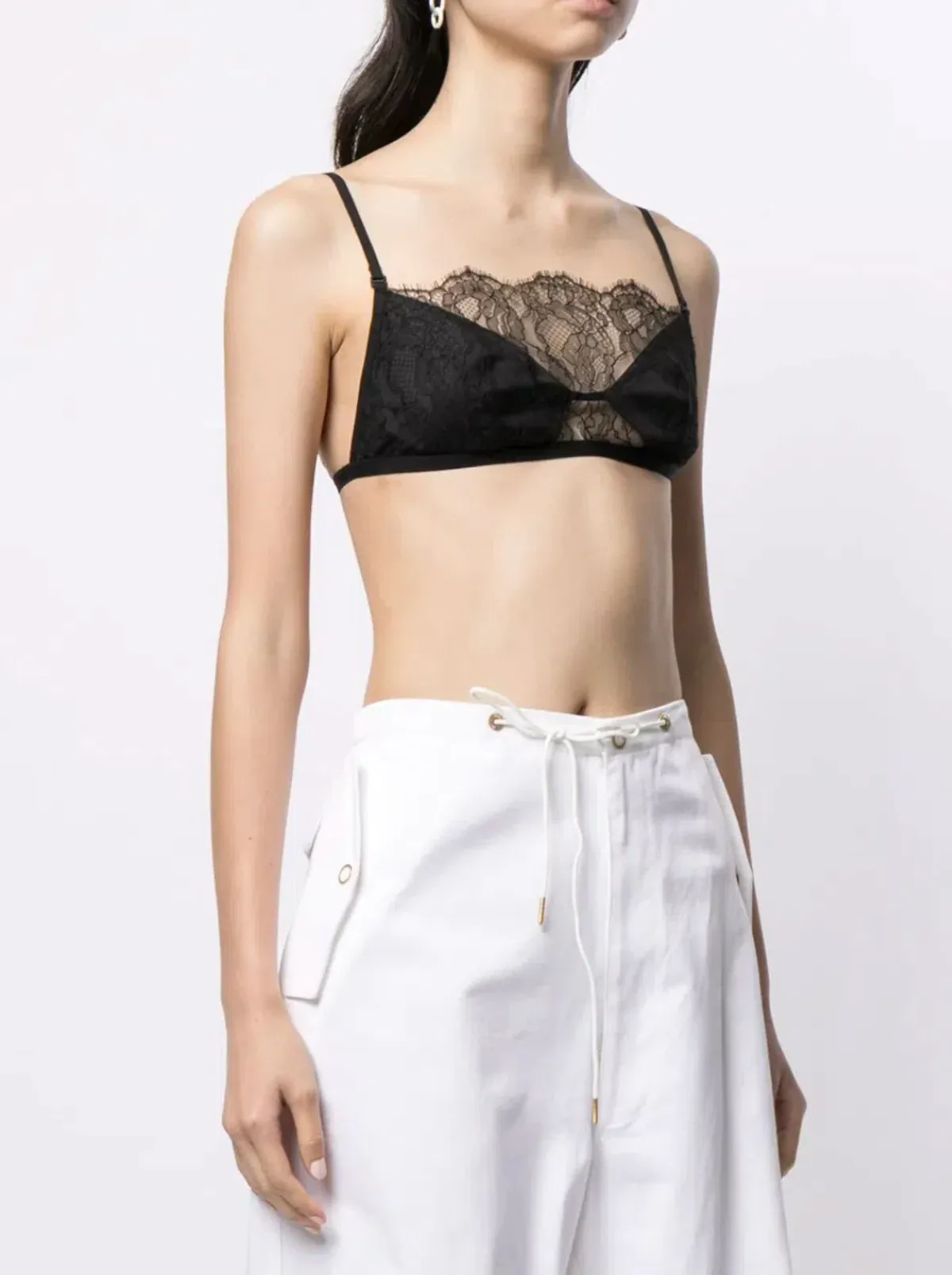 Dion Lee Lace-embellished Bralette Black Size XS / AU 6 - Image 2