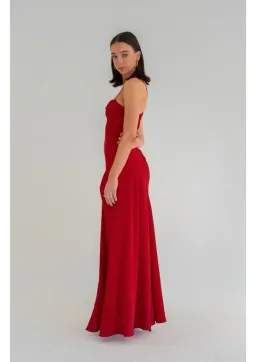 HNTR The Label Gaia Gown in Wine Red Size M / AU 10 for rent on The Volte - image 2