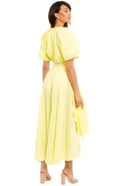 Ginger & Smart Euphoria Top and Euphoria Skirt Set Citron Yellow Size AU 12 for rent on The Volte - image 3