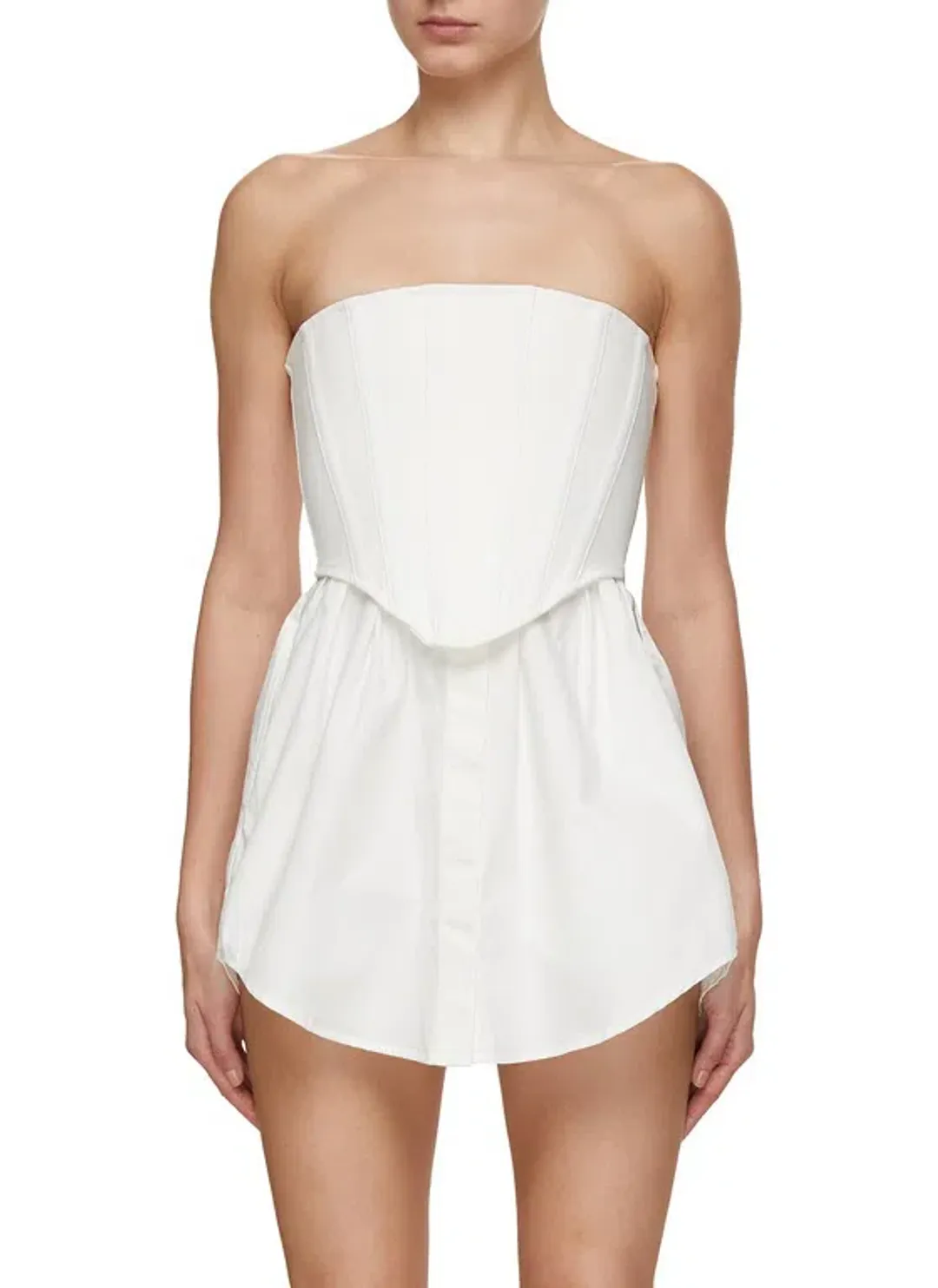 Dion Lee Internal Corset Dress White Size 8 for rent on The Volte - main image
