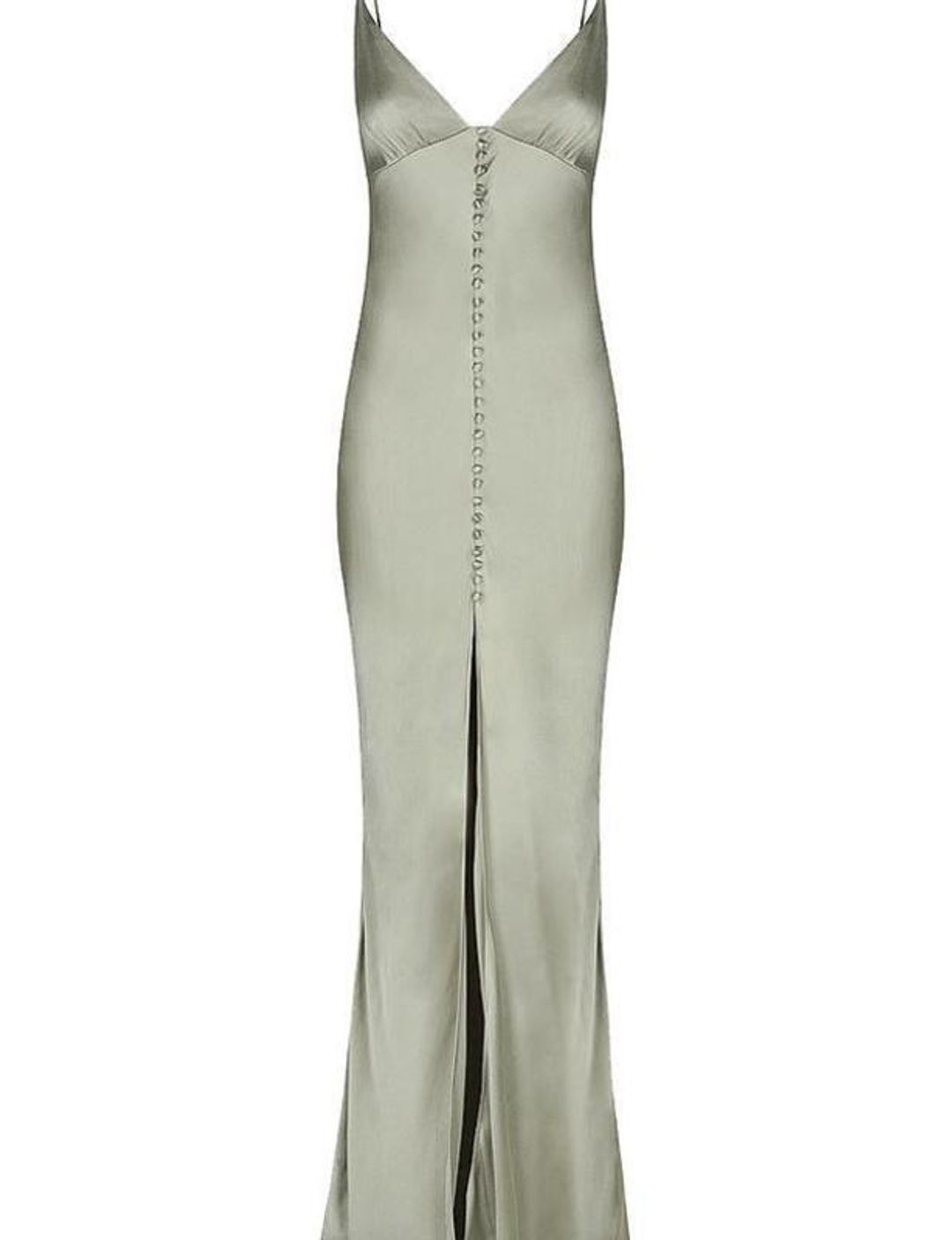 Shona Joy La Lune Bias Slip Dress Sage Size 8 for rent on The Volte - main image