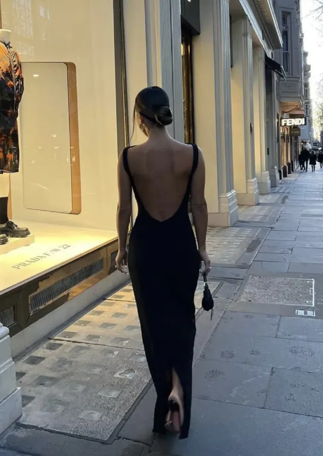 Effie Kats Verona Gown Black Size 6 for rent on The Volte - main image