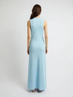 Christopher Esber Chasm Cay Buckle Dress Blue Calcite Size 6 for rent on The Volte - image 3