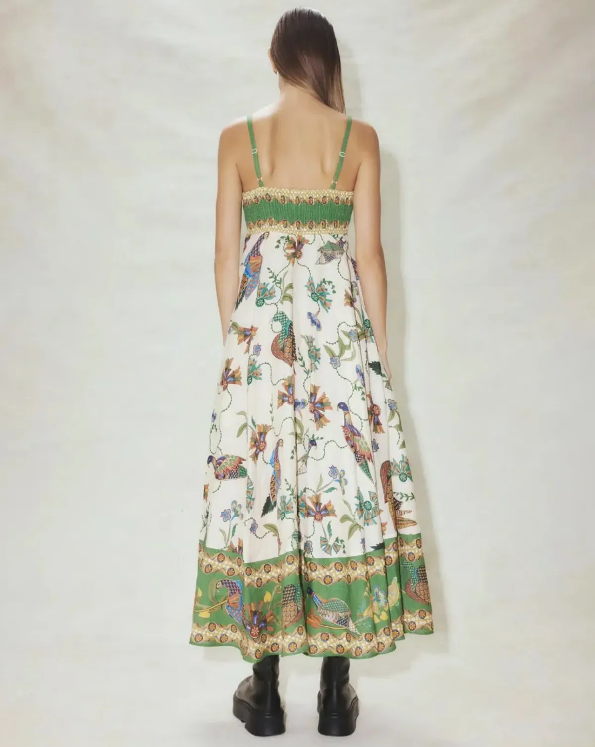 Alemais Birdie Sundress Midi Dress Multi Size 12 - Image 5