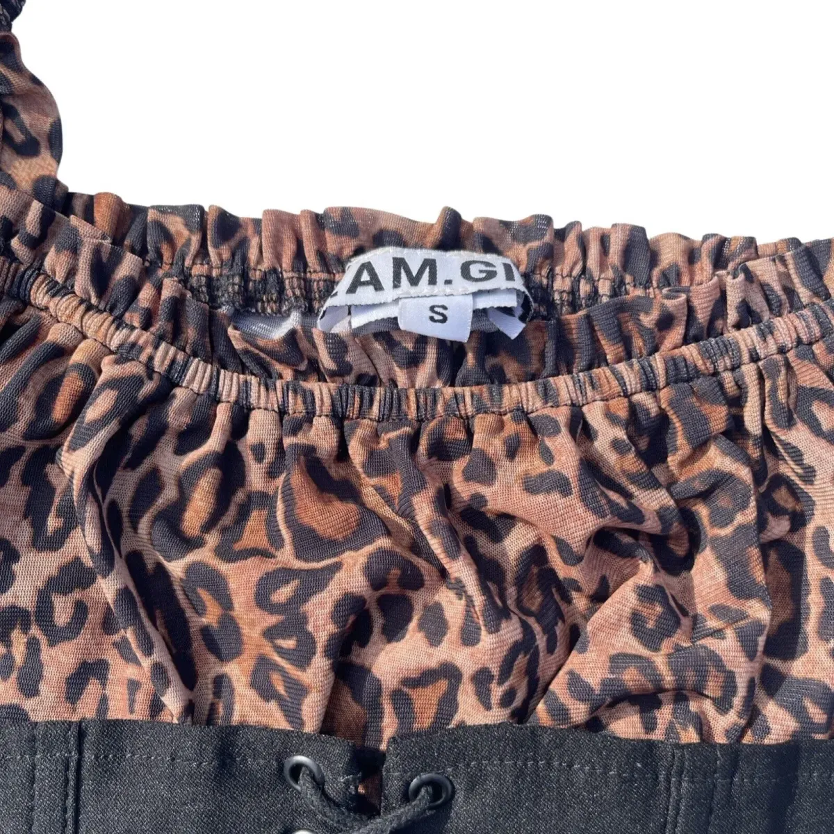 I AM GIA Leopard Rhia Corset Crop Top Size S/Au 8 - Image 4