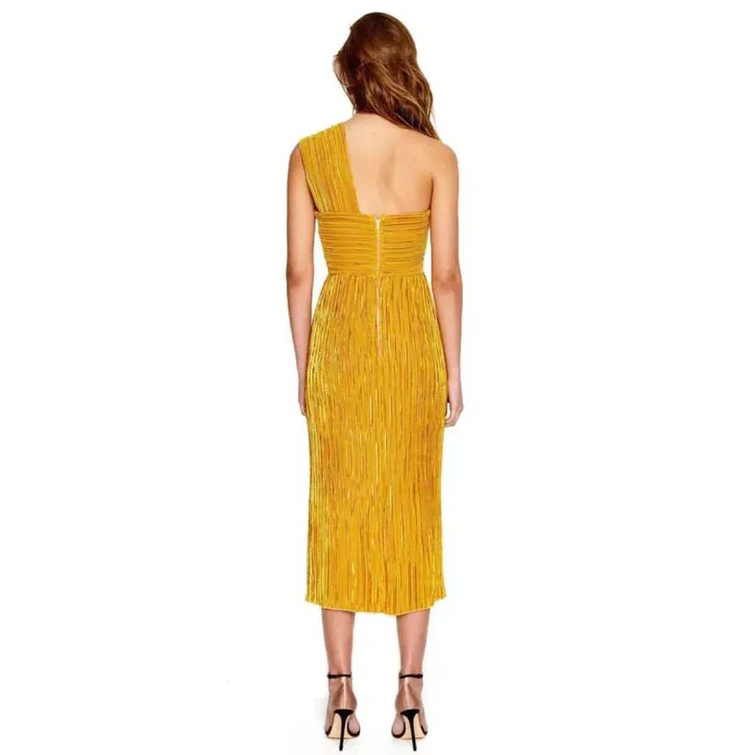 Alice McCall Power Lady Midi Dress Sunset Size 4 for rent on The Volte - main image