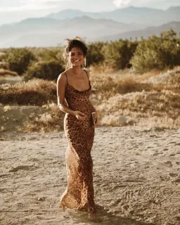 Rat and Boa Valentina Dress Leopard Print Size 6 for rent on The Volte - image 1