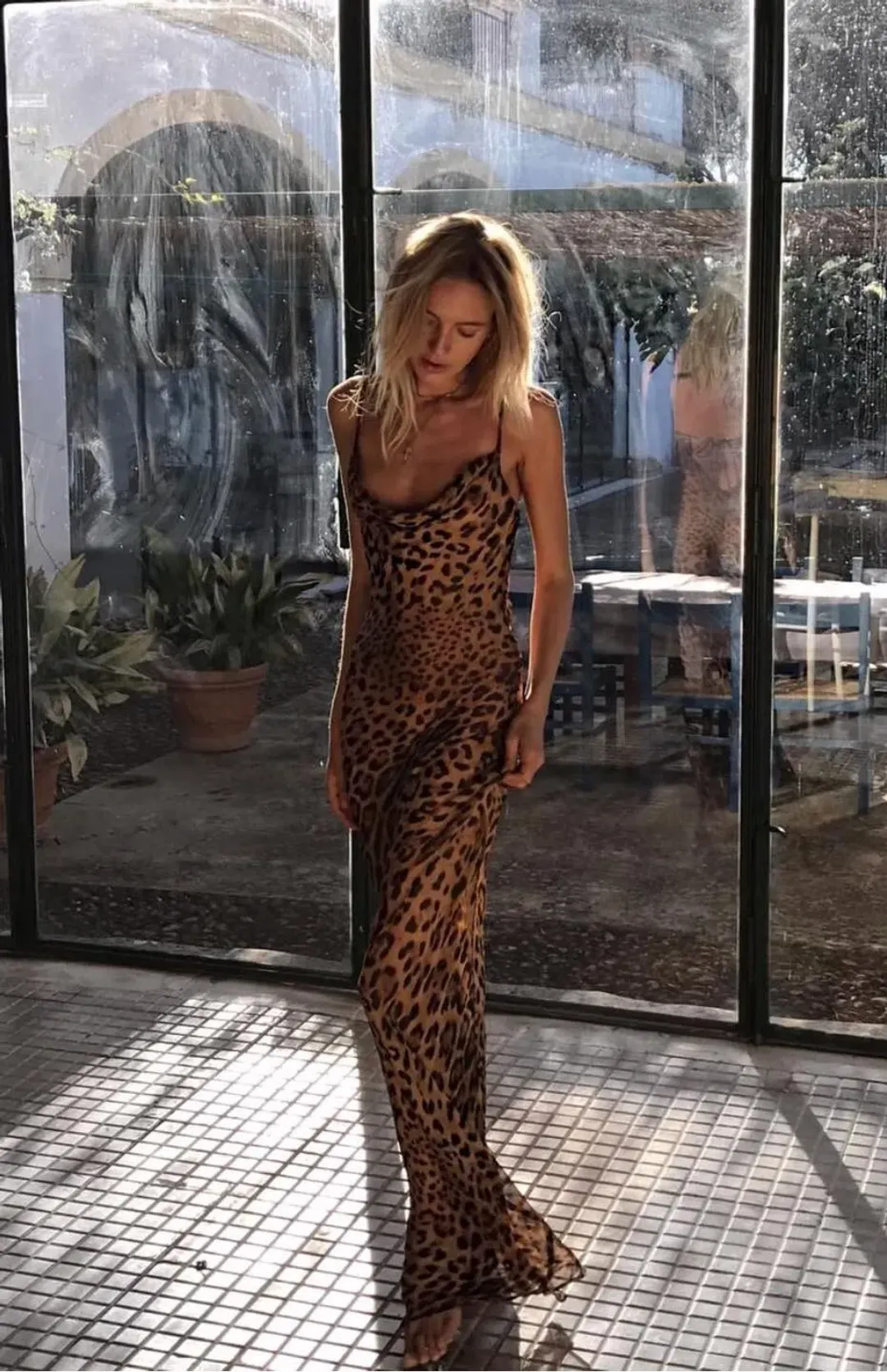 Rat and Boa Valentina Dress Leopard Print Size 6 for rent on The Volte - main image