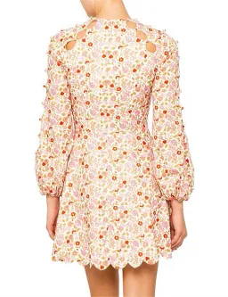 Zimmermann Goldie Scallop Short Dress Floral Size 1 / AU 10 for rent on The Volte - image 5