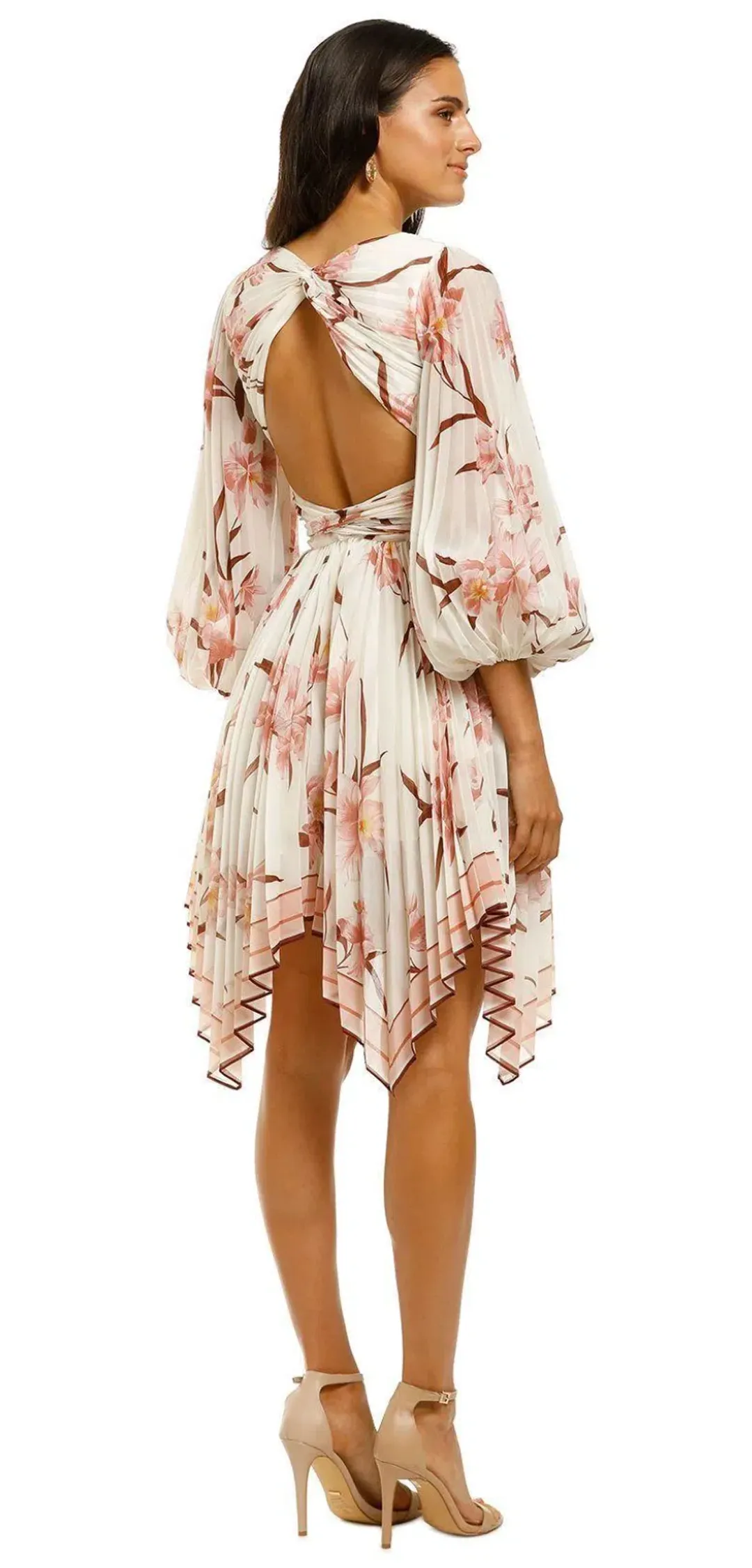 Zimmermann Corsage Pleat Mini Dress Print Size 0 / AU 8 for rent on The Volte - main image