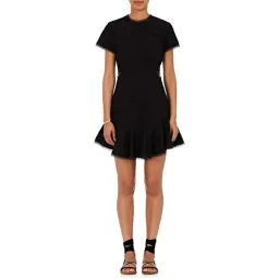 Zimmermann Broderie Lattice Eyelet Cutout Mini Dress Black Size 1 / AU 10 for rent on The Volte - image 1