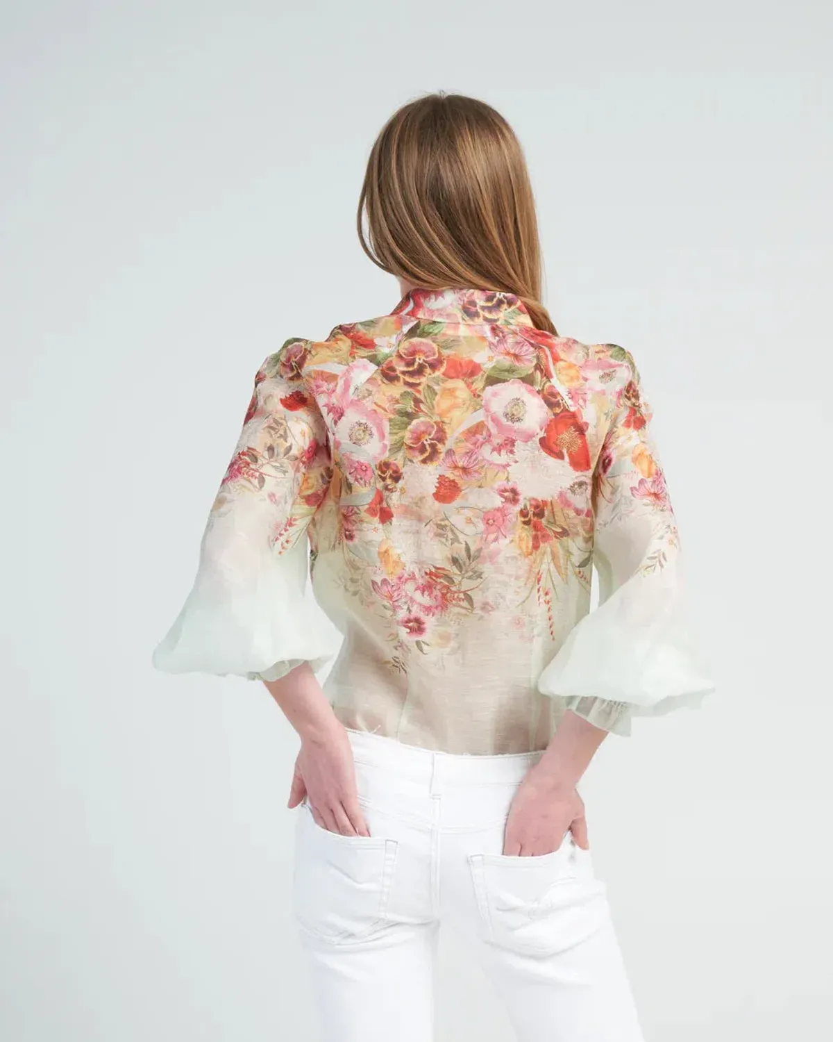 Zimmermann Wonderland Long Sleeve Blouse Floral Size 1 / AU 10 - Image 3