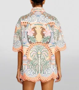 Zimmermann Ginger Tropical Shirt Multi Size 0P / AU 6 for rent on The Volte - image 3