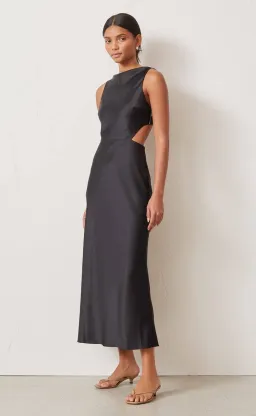 Bec & Bridge Seraphine Cut Out Midi Dress Black Size 8 for rent on The Volte - image 2