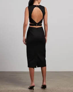 Pasduchas Piquant Midi Dress Black Size 10 for rent on The Volte - image 4