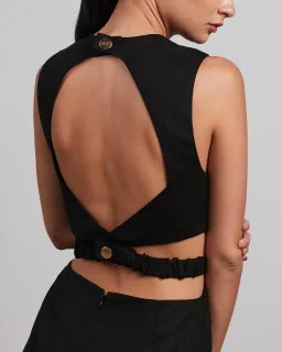 Pasduchas Piquant Midi Dress Black Size 10 for rent on The Volte - image 3