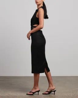 Pasduchas Piquant Midi Dress Black Size 10 for rent on The Volte - image 2