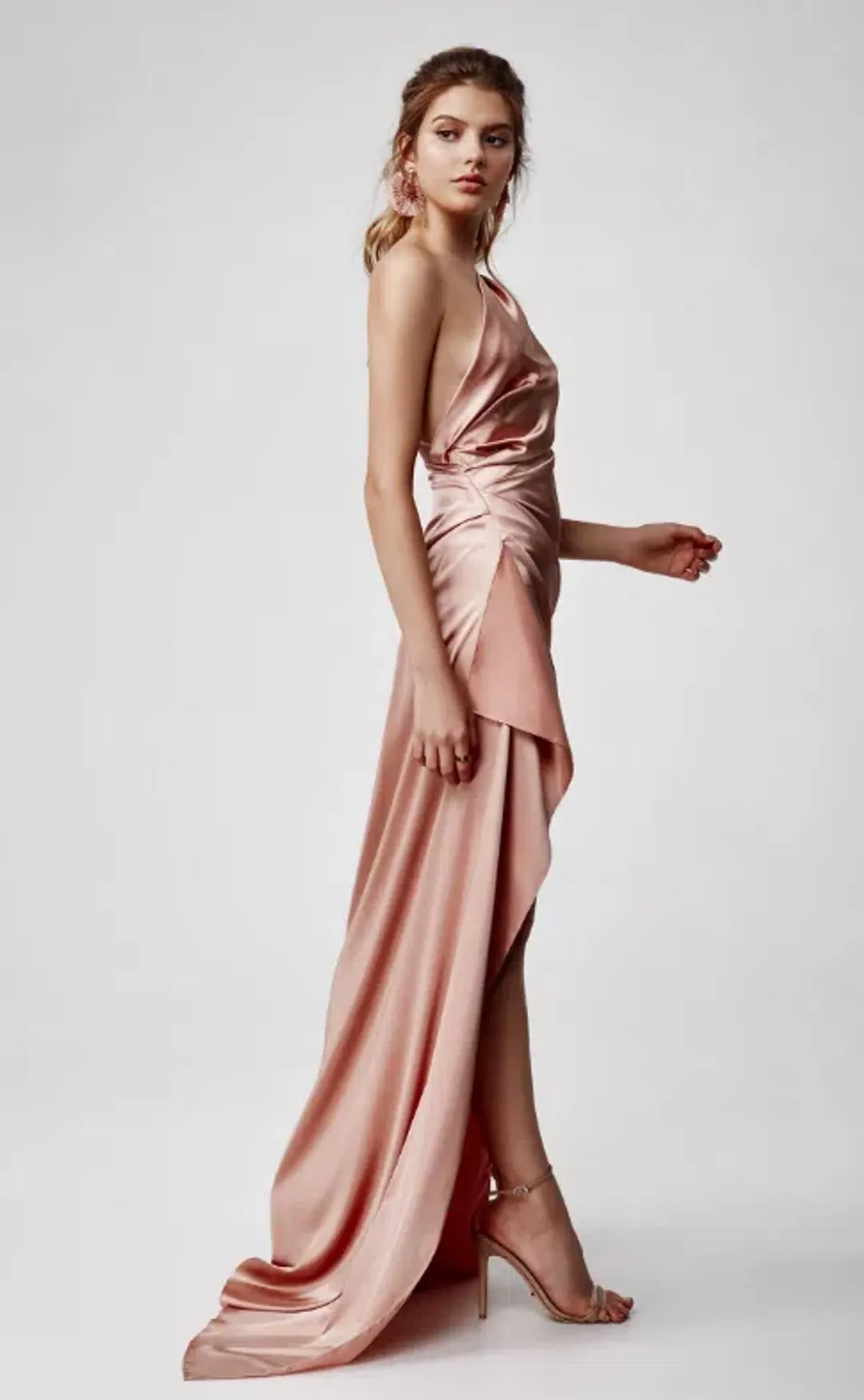 Lexi Samira Floor Length Dress Pink Size 4 for rent on The Volte - main image