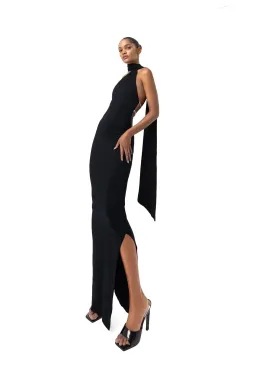 Khanum's Kara Scarf Maxi Dress Black Size XS / AU 6 for rent on The Volte - image 3