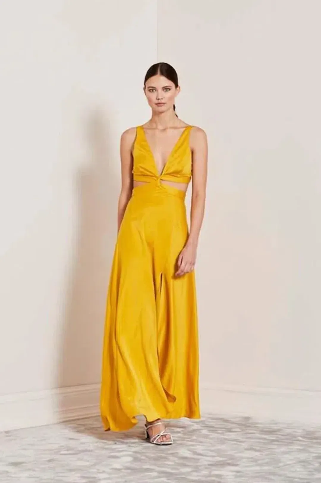 Bec & Bridge Kiss Me Maxi Dress in Marigold Size 12 for rent on The Volte - main image