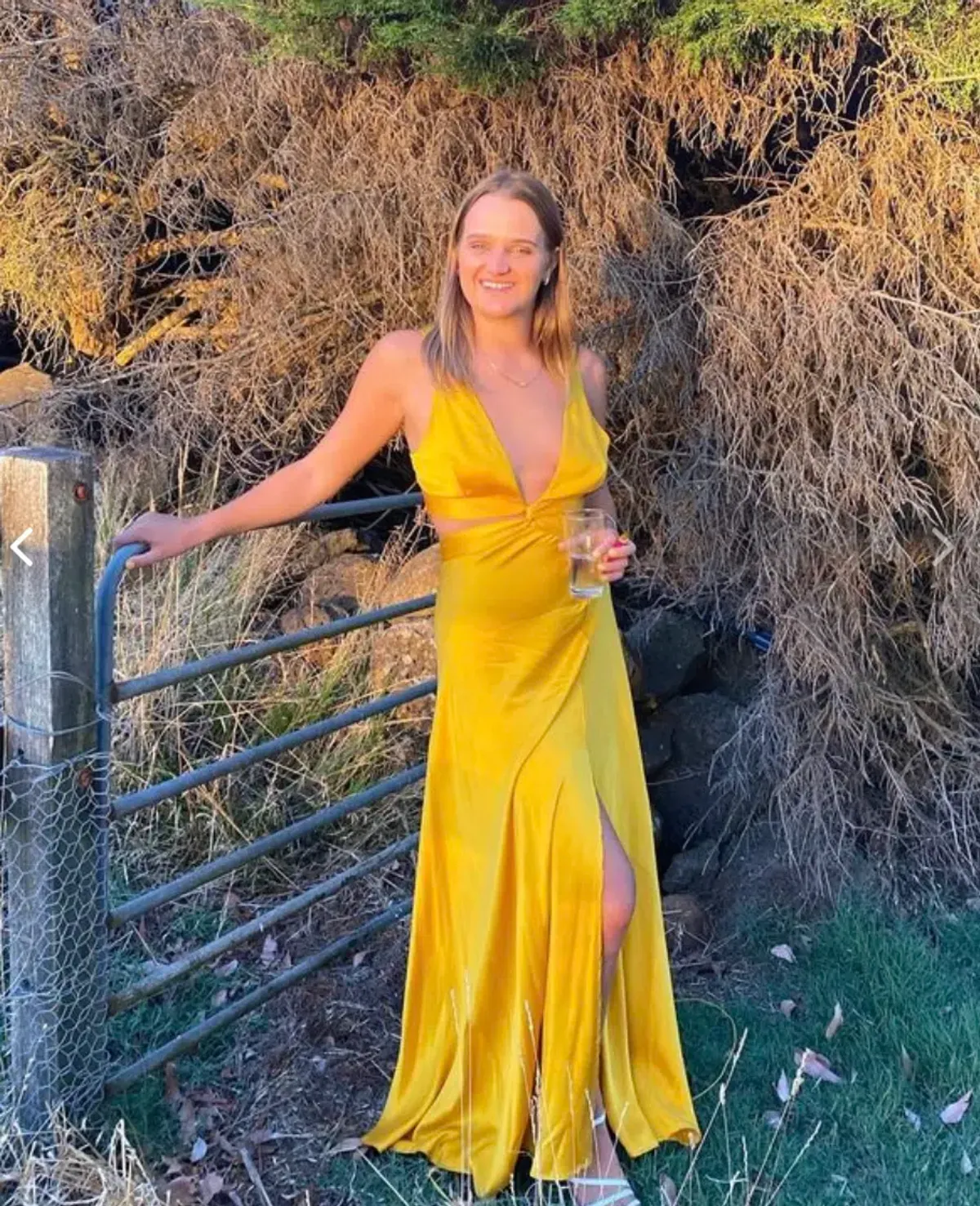 Bec & Bridge Kiss Me Maxi Dress in Marigold Size 12 - Image 2