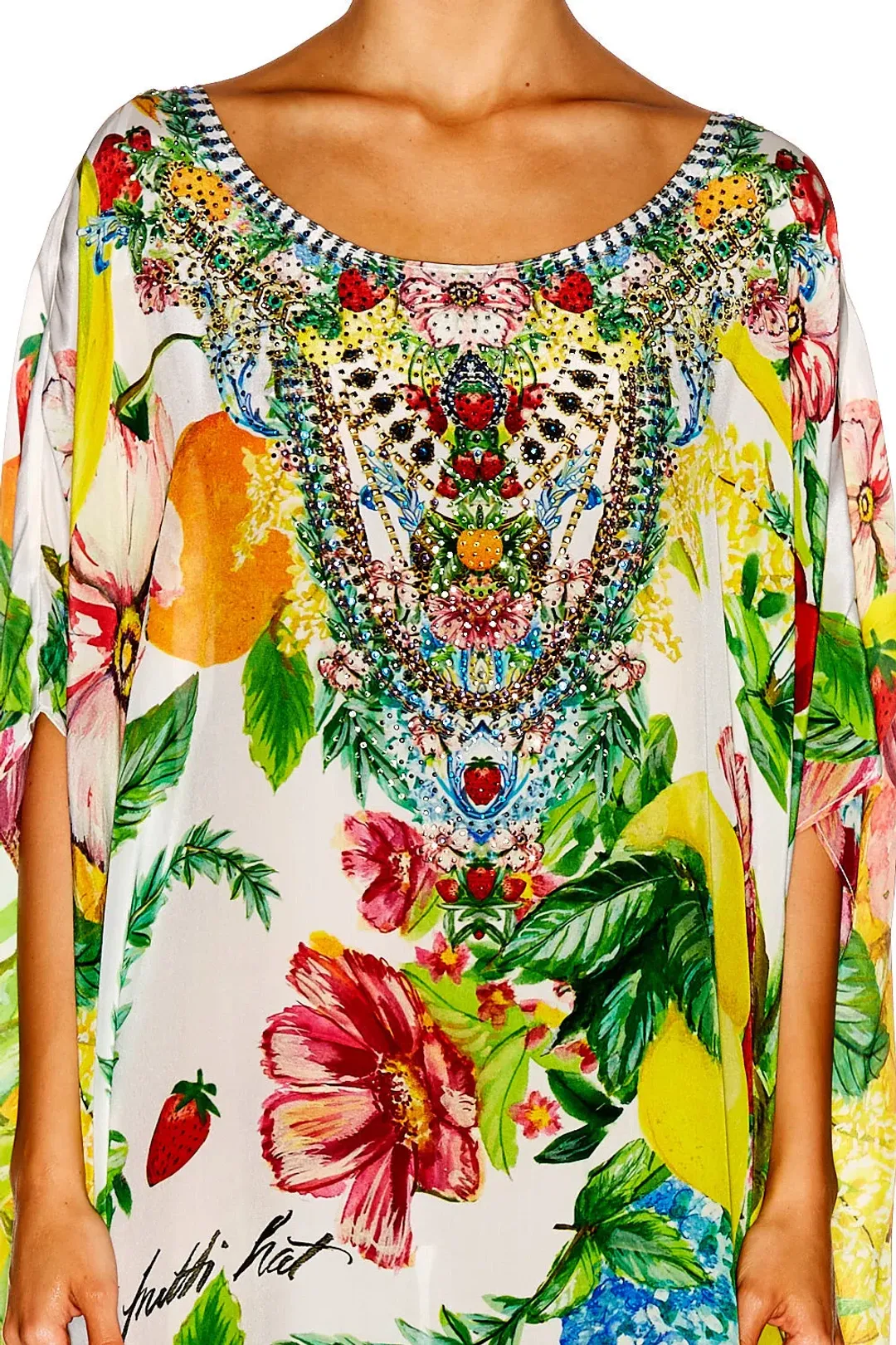 Camilla There's No Place Like Rio Round Neck Kaftan One Size for rent on The Volte - main image