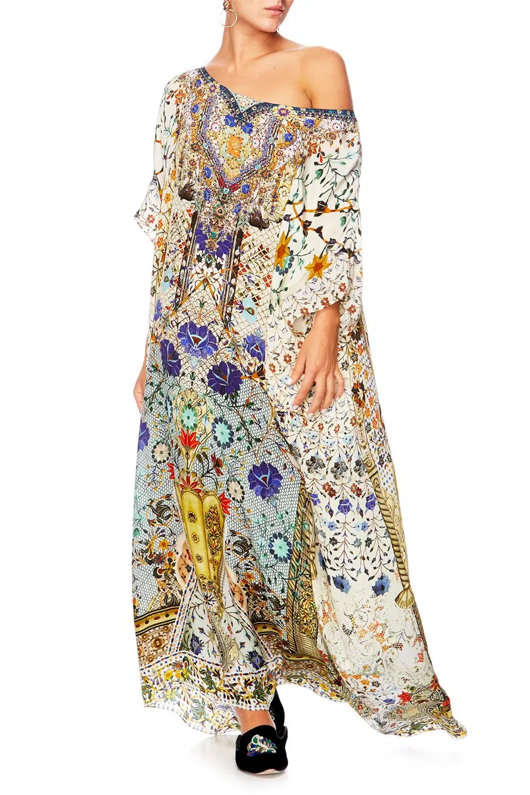 Camilla The Butterfly Effect Round Neck Kaftan One Size for rent on The Volte - main image