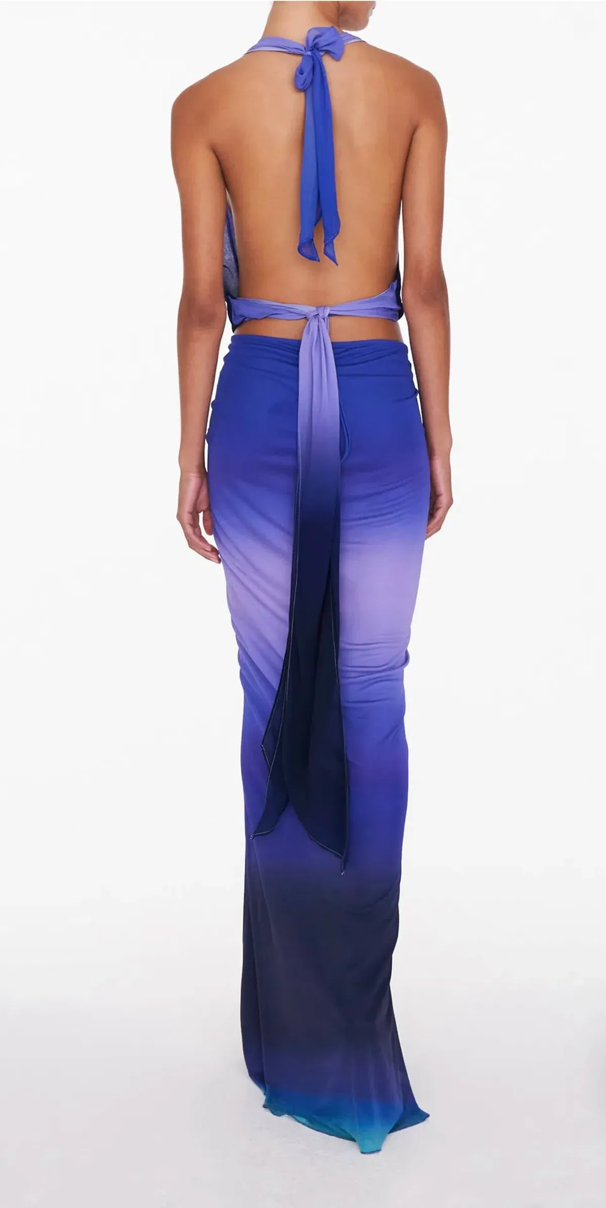 Rat & Boa Nova Top & Atlantis Skirt Set Blue Ombre Size S / AU 8 - Image 5