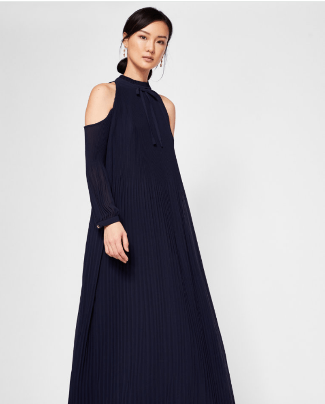Ted Baker Rebessa Maxi Dress navy size 14 for rent on The Volte - main image