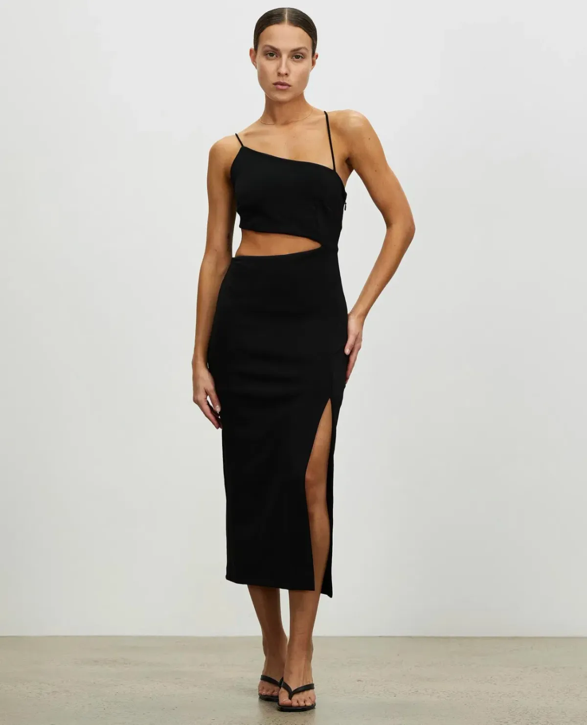 Lover Royce Midi Dress Black Size 6 - Image 1