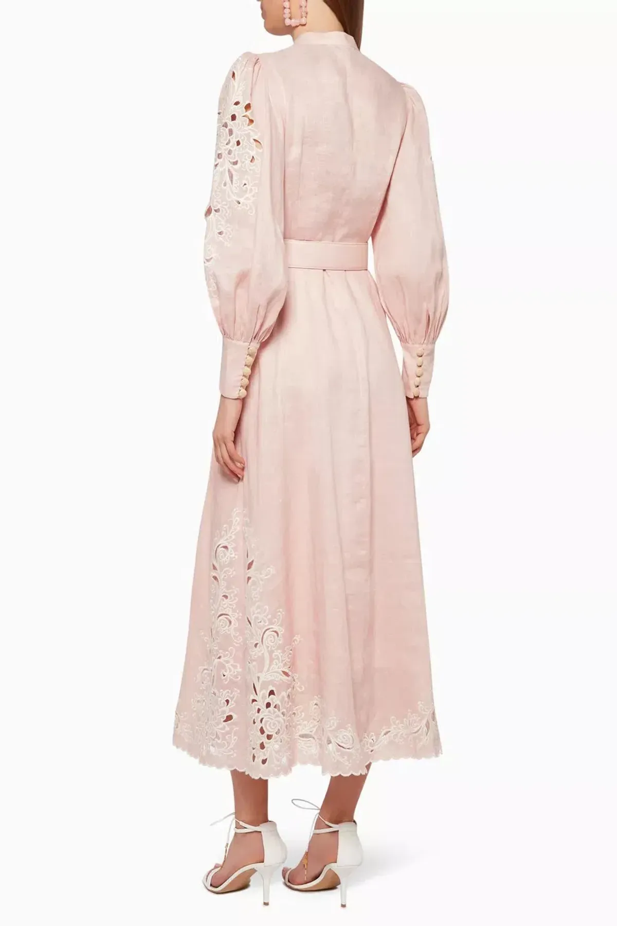 Zimmermann Freja Embroidered Dress in Blossom Size 0/Au 8 - Image 3