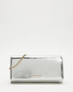 Ted Baker Liberta Metallic Purse on Chain Silver for rent on The Volte - image 2